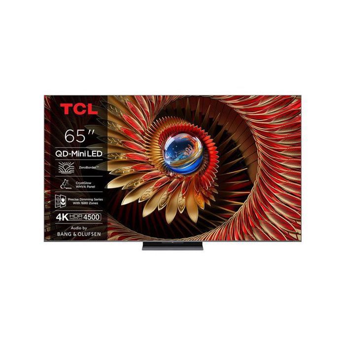 TCL 65C8K - Smart TV QD‑Mini LED UHD 4K 65 (164cm) - 144Hz Google TV système sonore Bang & Olufsen