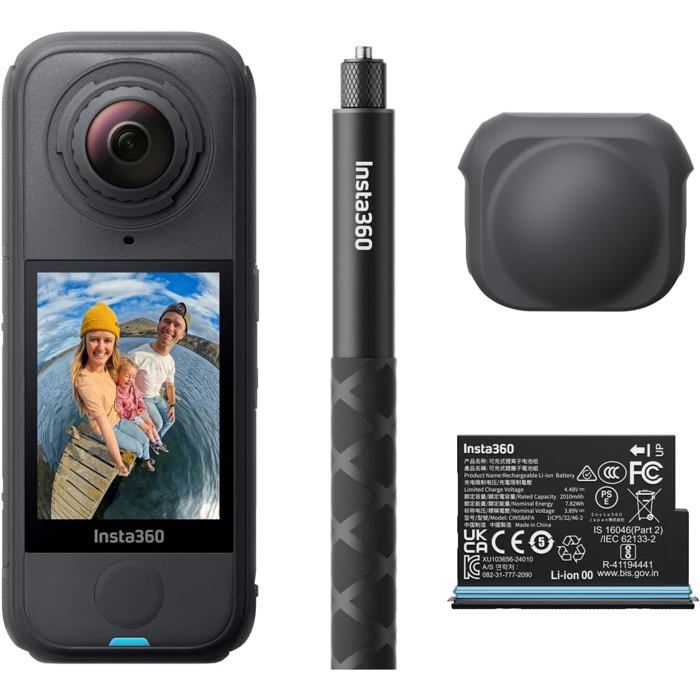 Caméra 360 - INSTA360 - X4 Air - 8K 30 ips - 165 g légère - Stabilisation FlowState