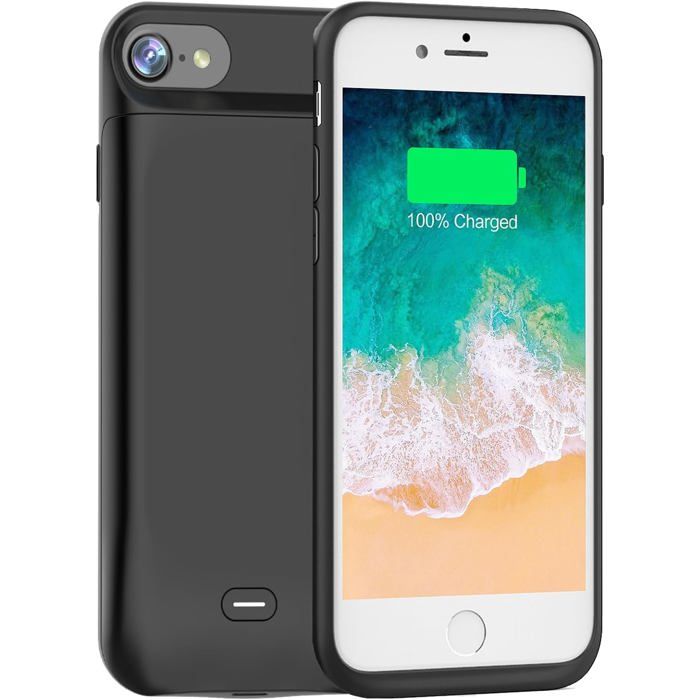 Mayaxess Pack Complet pour iPhone 14 Coque, Verre, Chargeur, Batterie externe, écouteurs (6 pièces) Noir - Accessoires divers smartphone