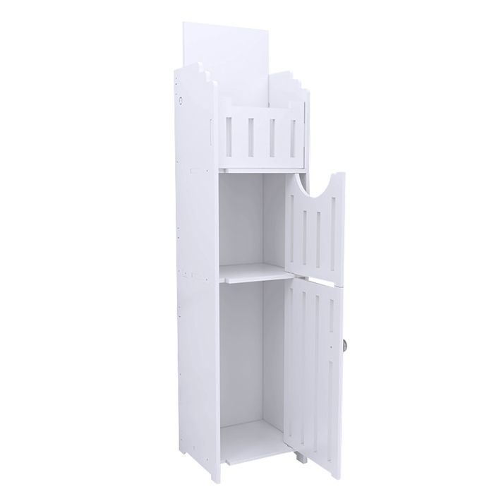 KEDIA Armoire de Salle de Bain avec PorteMeuble de Rangement pour Salle de Bainavec 3 étagères20*18*78cmFacile à Nettoyer