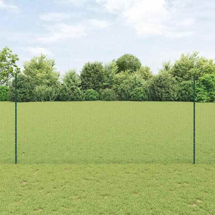 Vidaxl Clôture avec poteau Vert - vue 6