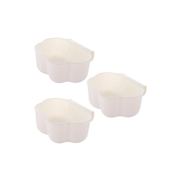Lot de 3 bacs de récupération pour déchets de Cuisine à Suspendre - Organiseur de Table à Langer - Accessoires pour Le Rangement d