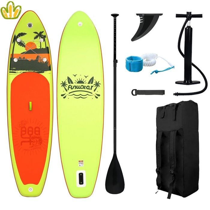 Planche de surf gonflable Dimensions 335x84x15cm Supporte 165kg Accessoires complets Activités nautiques Idéale pour la famille