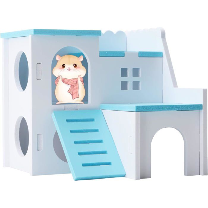Maison pour petits animaux maison pour hamsters pour faire de lexercice et samuser dans laire de jeux$Per Small Animal Hidehous