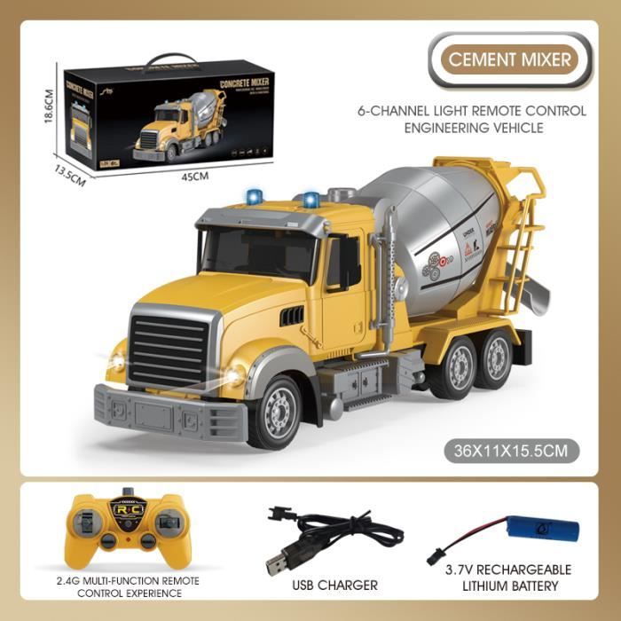 Camion Benne RC 1/14 10x10 Transmission 3 Vitesses, Hydraulique, Prêt à Rouler - Bleu/gris/noir, Hobby Grade