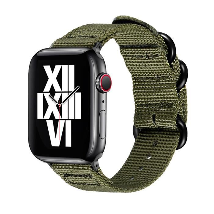 38mm or 40mm arm e verte Bracelet Nato En Nylon Pour Apple