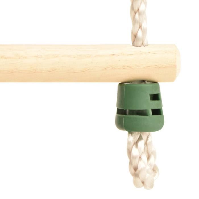 YESM Échelle de corde pour enfants Bois massif et PE 30x168 cm NOUVEAU
