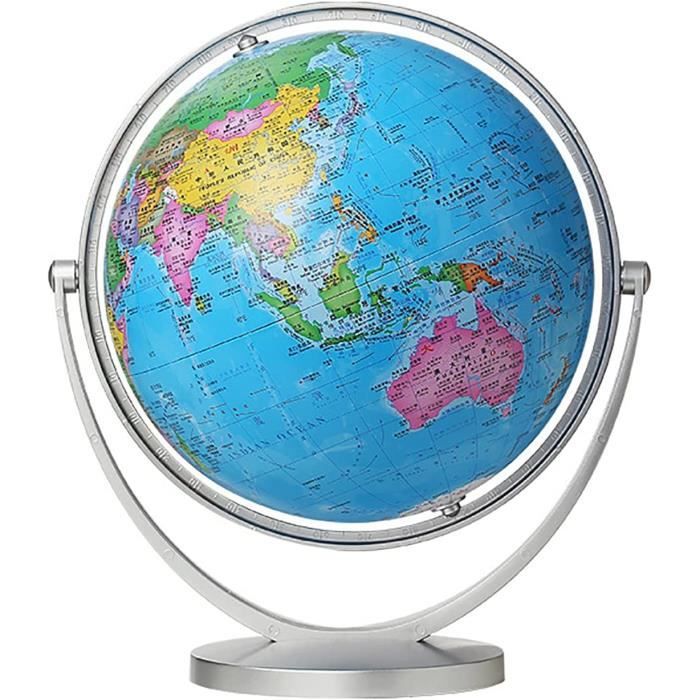 Monde Rotatif Archaïque Globe Terrestre Maison Bureau Décor Géographie