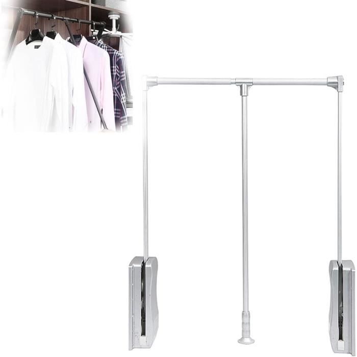 Barre Penderie Escamotable Tringle Coulissante VêtementsDressing