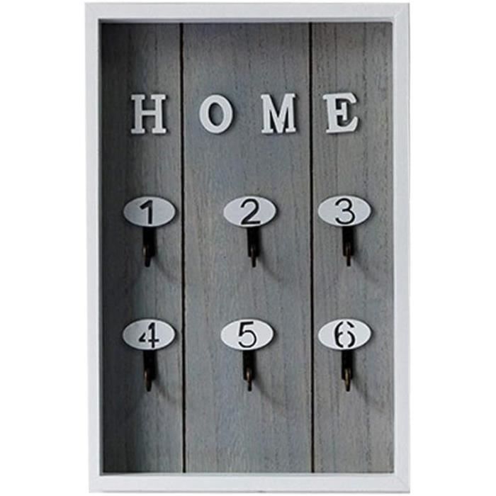1PCS Boite Armoire à Clés Murale -Rangement des clefs En Bois - Achat