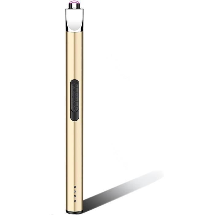 Briquet À Bougie, Briquet Rechargeable Sans Flamme Électrique Usb Coupe