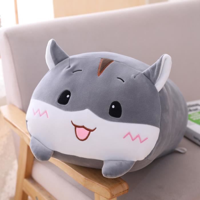 NUOBESTY Peluche Hamster Gris – 20 Cm, Poupée Animal Douce – Décoration Et Cadeau Anniversaire