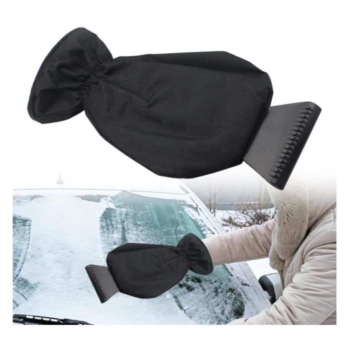 Grattoir à Glace Voiture Avec Gant - Raclette Givre Et Neige - ABS Renforcé - Pour Pare-brise, Vitres - Protection Mains Froides