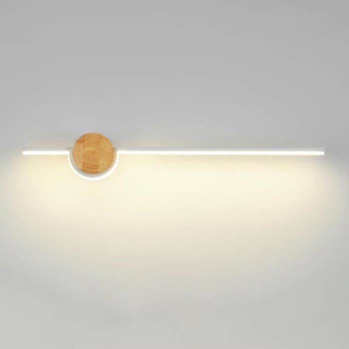Applique Murale LED Pour Miroir De Salle De Bain - Éclairage Linéaire Noir, 40/60/80 Cm, 3000K/6000K