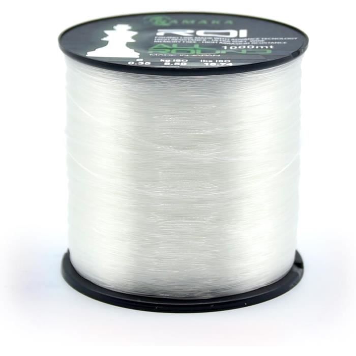 Namaka® ROI Fluorocarbone – Fil Pêche All Round 0,20 à 0,80 Mm, Résistance Traction, Invisible