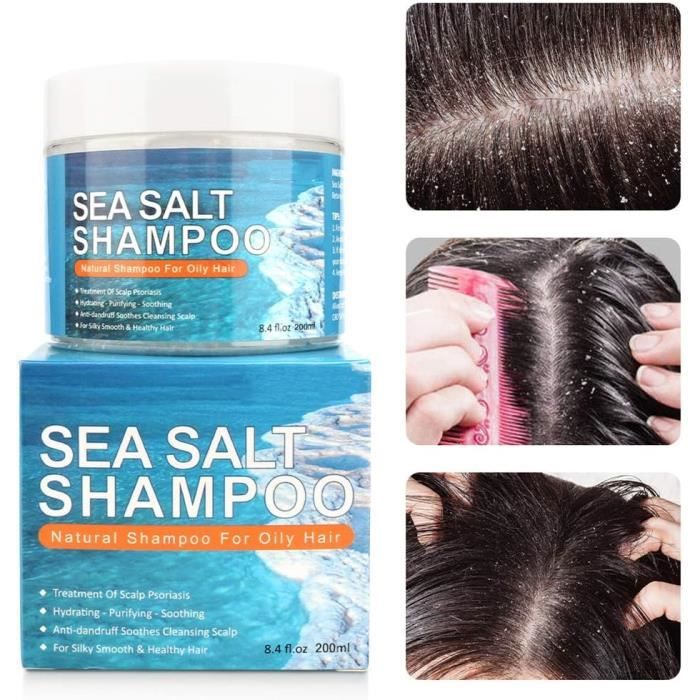 Psoriasis Shampooing Antipelliculaire Au Sel De Mer, Traitement Des Cheveux Pour Le Cuir Chevelu