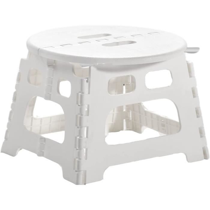 Relaxdays Tabouret Pliable Marchepied 120 Kg – Rose, Antidérapant Avec Poignée, Gain De Place