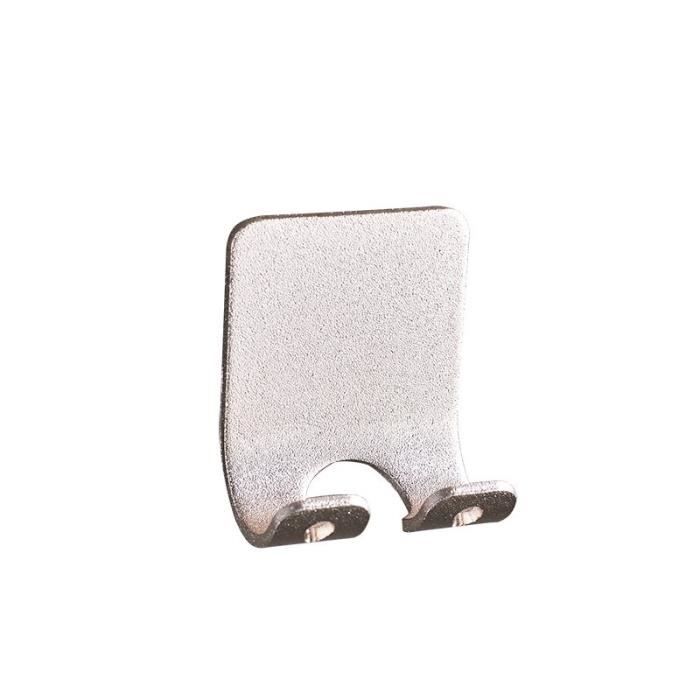 Support De Rasoir Droit Incurvé - En Métal Argenté - Hauteur 8,7 Cm - Neuf Sous Emballage