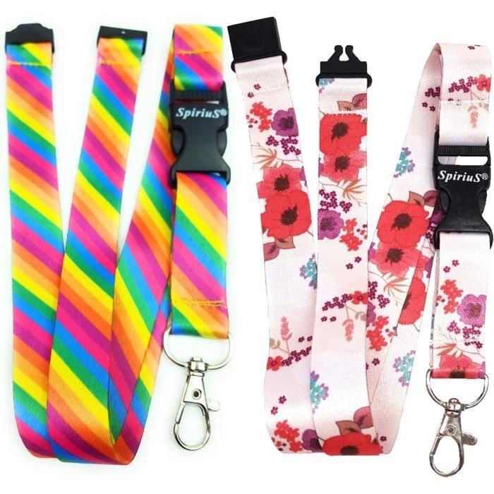 Spirius - Cordoncino Porta-badge Per Il Collo, Motivo - Foto 6
