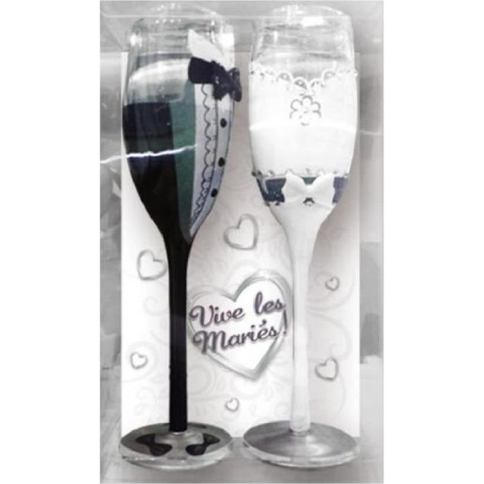 Flute Champagne Vive les Mariés ! Cdiscount Maison