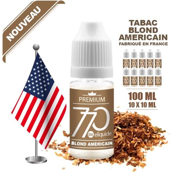 e liquide tabac blond americain 10 flacons e-liquide LA HAVANE Blond Américain 11mg de nicotine 50/50 – La  Havane Nîmes main image 0