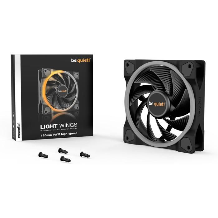 Ventilateur - Soyez calme! - 120mm - Rétroéclairage ARGB - 2500 tr/min - 31 dBA - Bequiet