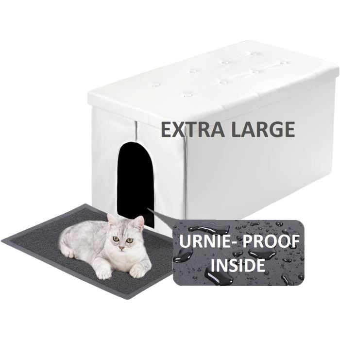 Maison De Toilette Pour Chat - Meuble Litiere Enceinte Litière Grands Petits Chats | 1