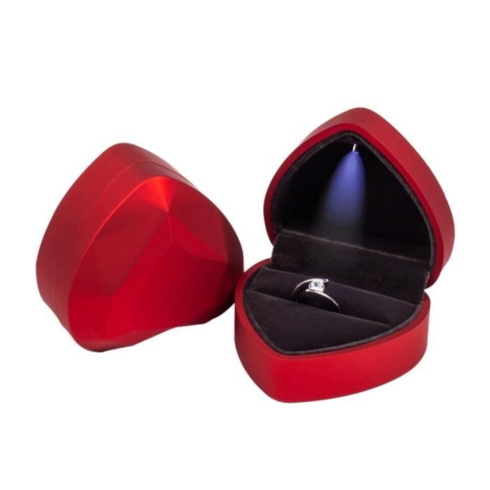 Boîtes à matiques en forme de cœur en velours rouge, boîtes à bijoux,  présentoirs à boucles d'oreilles, boîte à matiques de mariage, présentoir à  matiques - AliExpress