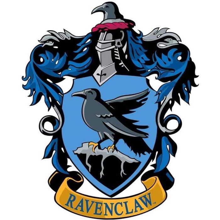Blason En Carton Maison Serdaigle Poudlard Harry Potter 61x50 Cm