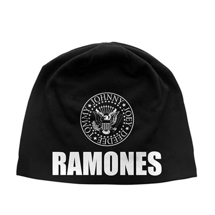 Générique Ramones Bonnet Presidential Seal Band Logo Nouveau Officiel Noir Jersey Print 