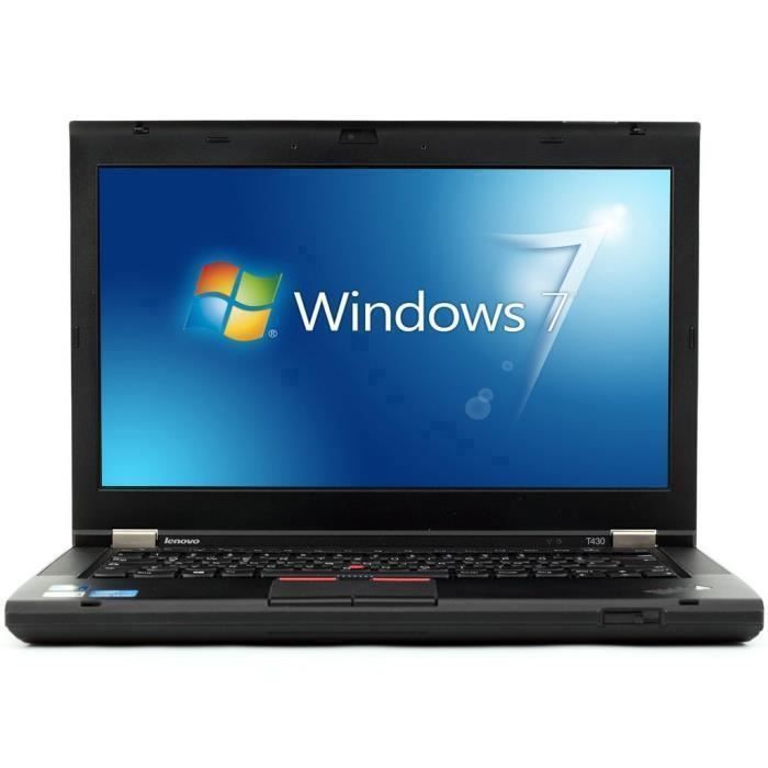 Ordinateurs portables Lenovo ThinkPad T430 - Windows 7 - Webcam - i5 4GB 320GB - 14.1 - Webcam - Ordinateur Portable P 141826 Reconditionné -  reconditionné disponible sur Cdiscount Seconde Vie