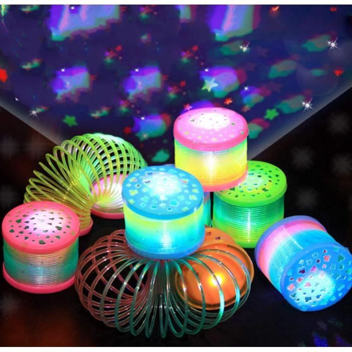 YESLUSY Spirales Arc-en-Ciel à Ressort - Jouets Éducatifs et Cadeaux de Fête pour Enfants (30 Pièces