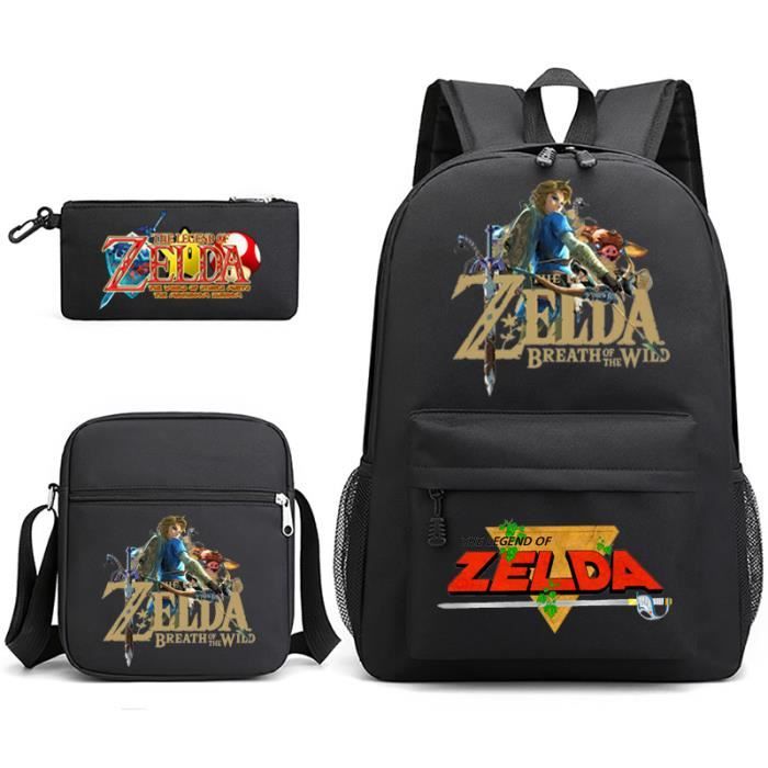 Lot de 3 The Legend of Zelda Sac Dos Sacoche et Trousse