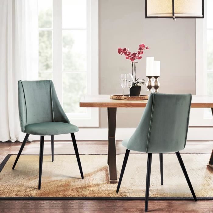 SMEG  Lot de 4 Chaises Scandinave Salle à Manger Fauteuil Industriel
