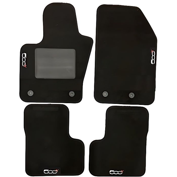 Jeu de 4 tapis moquette pour FIAT 500X 2014> - Cdiscount Auto