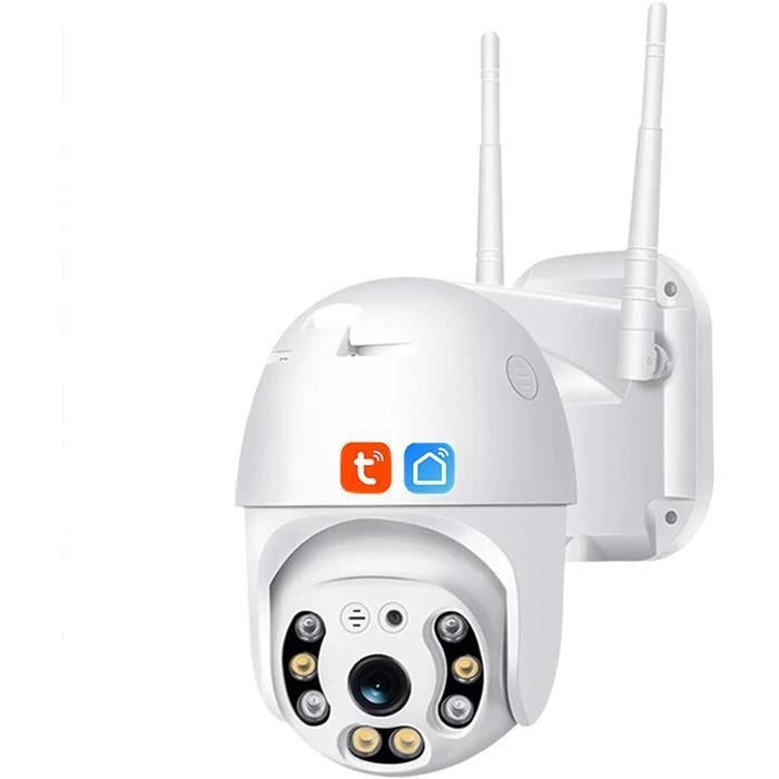 Camera surveillance Tuya Smart Life Caméra PTZ WIFI, Caméra IP De Sécurité  De Suivi Automatique Ext&49 - Cdiscount Bricolage