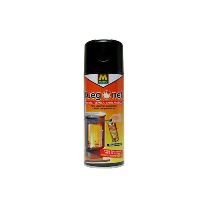 Peinture Haute Température Massó Fuegonet – Spray Noir 400 Ml Pour Surfaces Chaudes