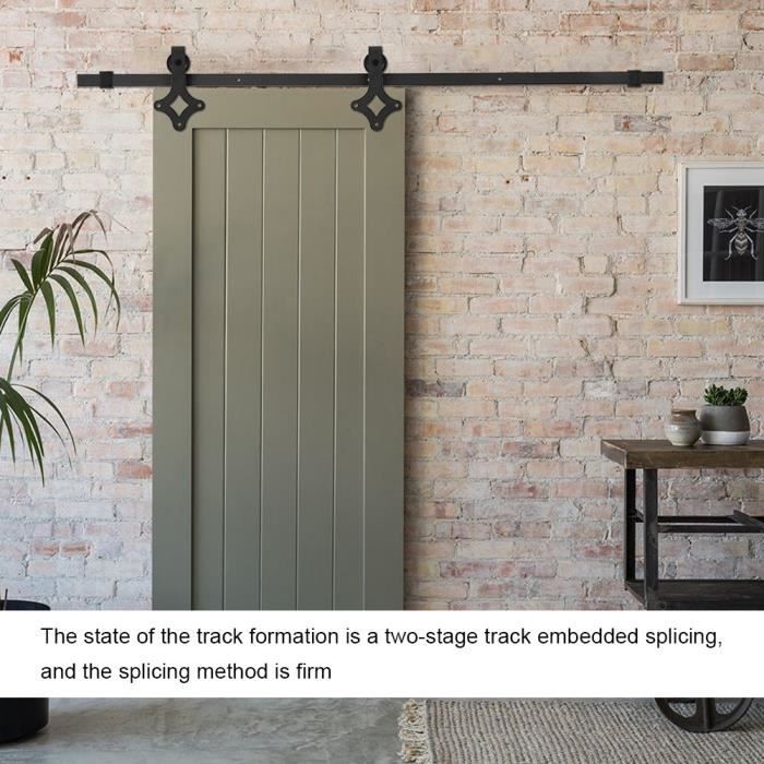 galandage rail accrochant porte grange d acier diamant porte simple 6ft cdiscount bricolage