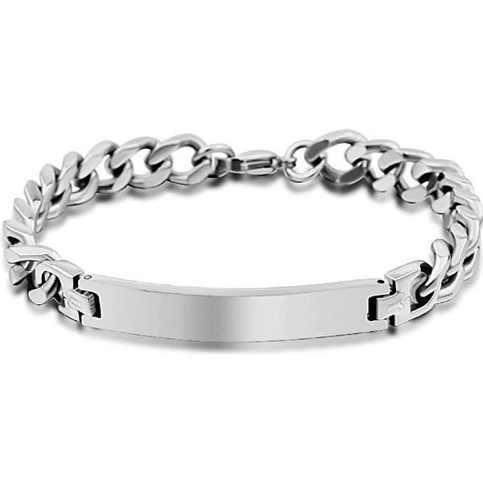 Coupe bracelet plat chaîne luxe homme gourmette argent 5 mm main remplie de style or