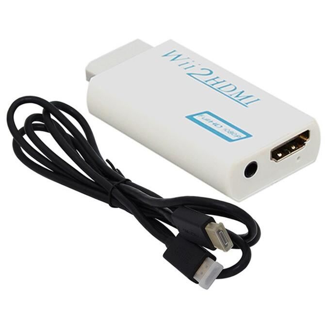 Câble HDMI WII2HDMI Câble HDMI mâle vers mâle de 1M, adaptateur Wii