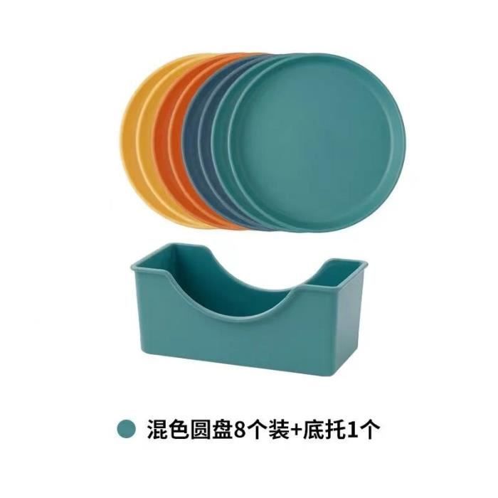 Assiettes à Huîtres En Plastique - Lot De 6 - 20.5cm De Diamètre - Fabriqué En France - Pour Buffet Et Pique-Nique
