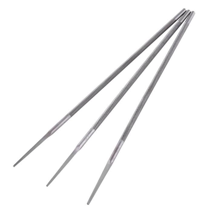 Lime de tronçonneuse en acier Tbest - Affûteur de fichiers de chaîne de tronçonneuse à roulement rond - 3pcs/set