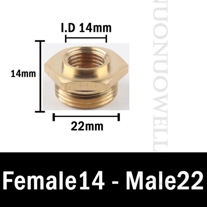 Adaptateur Fileté 1/2-28 ID Vers 5/8-24 OD - Pour Filtre à Carburant Ou Huile, Générique