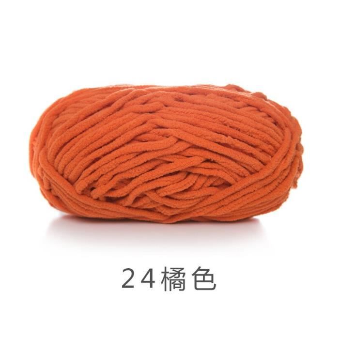 Lot De 4 Pelotes De Laine Chenille épaisse Coopay - 100g Chacune - 100% Polyester Super Doux - Pour Couvertures, écharpes, Amigurumis - 3