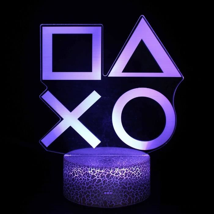Lampe à poser,3D XBOX Playstation PS4 Jeu Veilleuse LED Couleur