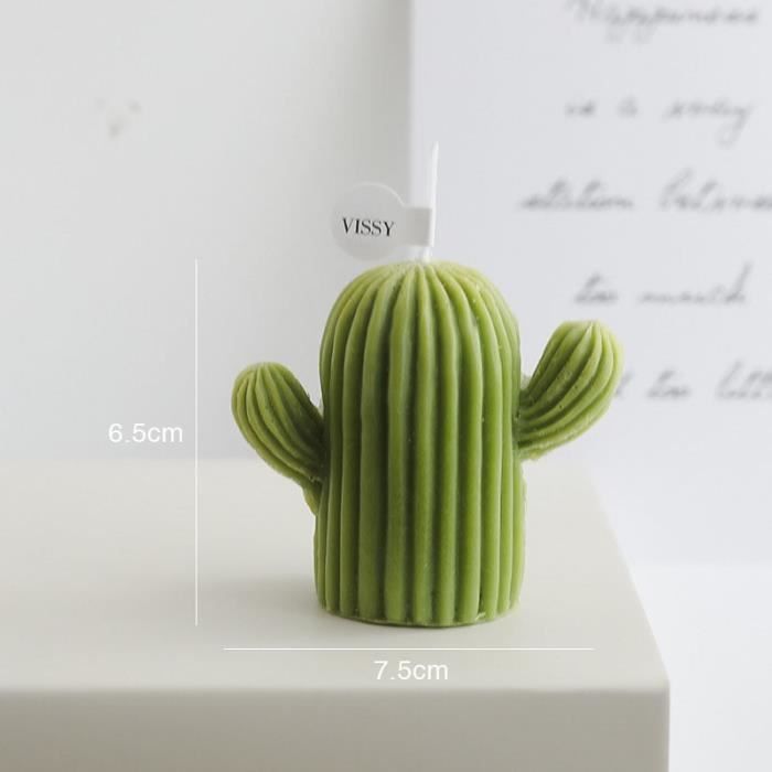 Bougies Chauffe-plat En Forme De Cactus - Lot De 12 - Décoration De Table Succulente Sans Flamme
