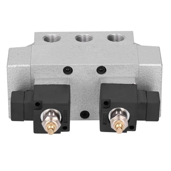 Électrovanne Pneumatique 3 Voies 2 Positions - DC24V, Raccord 1/4", Pour Circuit Air Comprimé