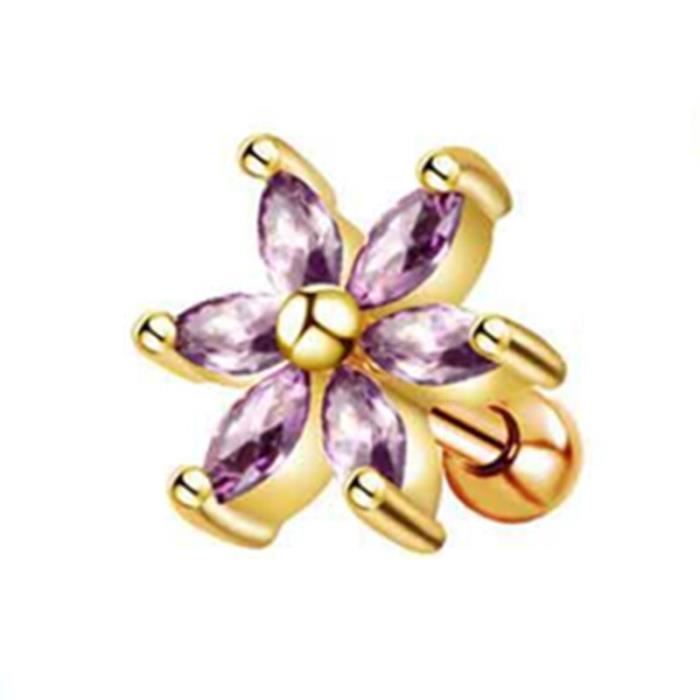 2 Couleurs 8PCS Strass Tige Boutons Cristal Fleur Forme Strass Bouton Vêtements DIY Bijoux