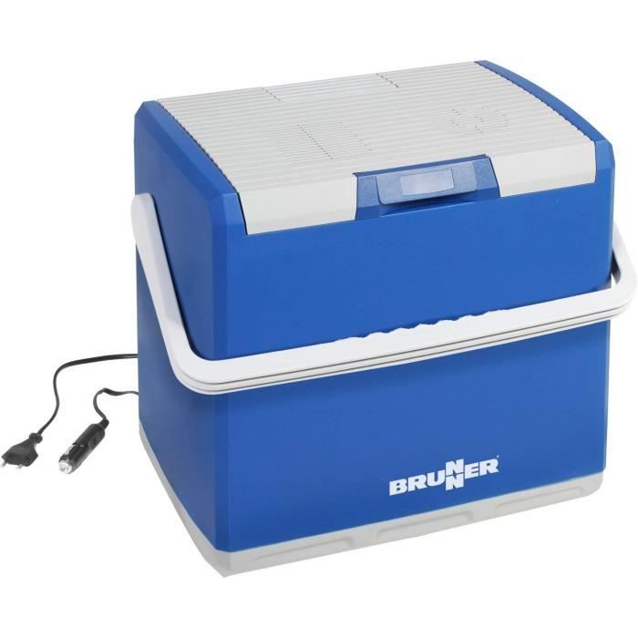 Glaci/ère bleue grand format pour pique-nique Cooler Box 3 Ice Packs d/éjeuner 32 l + 3/ briques r/éfrig/érantes plage et camping