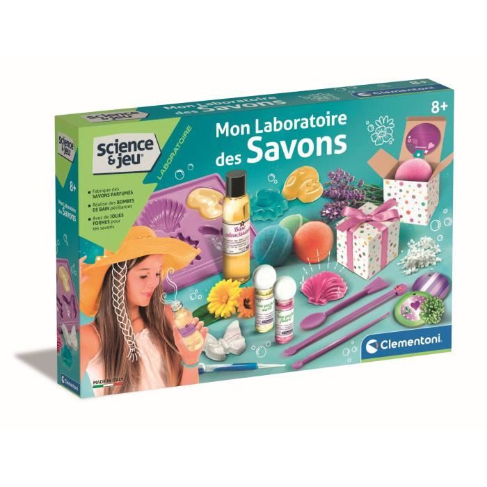 Jeu Scientifique CLEMENTONI 52277 – Mon Laboratoire Des Savons Pour Enfants 8 Ans+ - vue 2